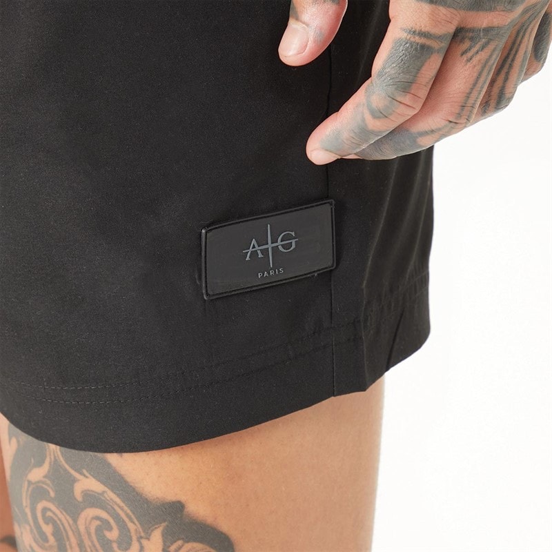 Mens Abroad Swim Shorts Black - Image 3