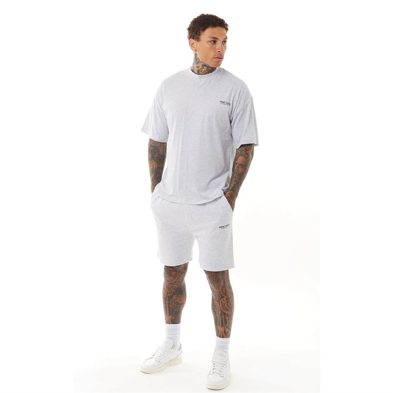 Mens Creatives T-Shirt Light Grey Marl - Image 3