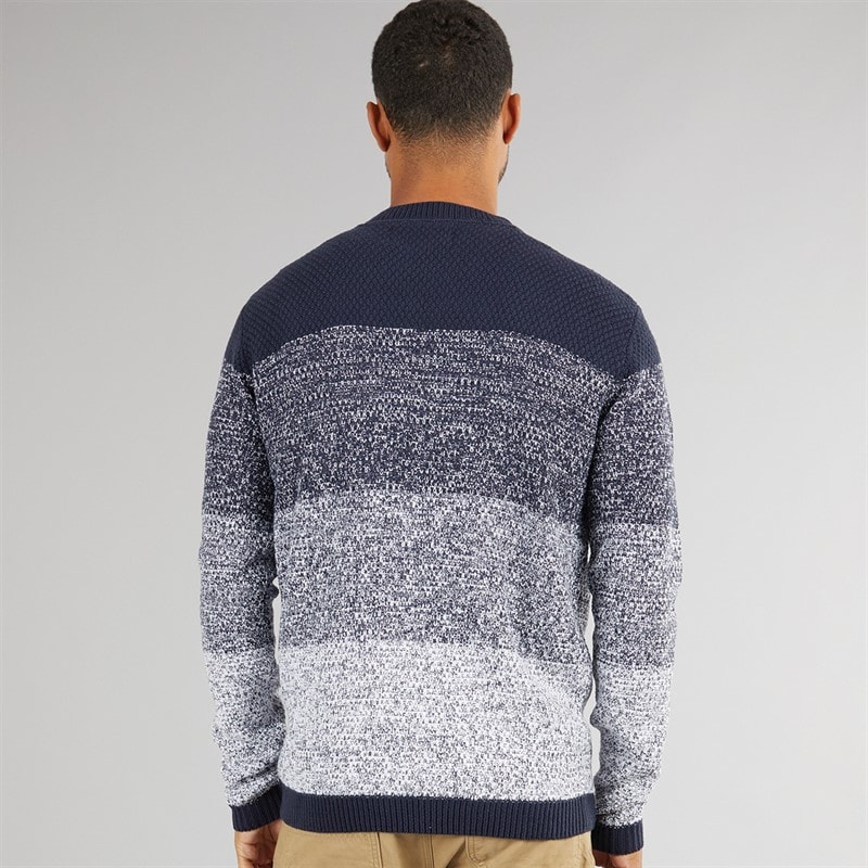 Mens Cameron Crew Neck Jumper Navy - Image 2