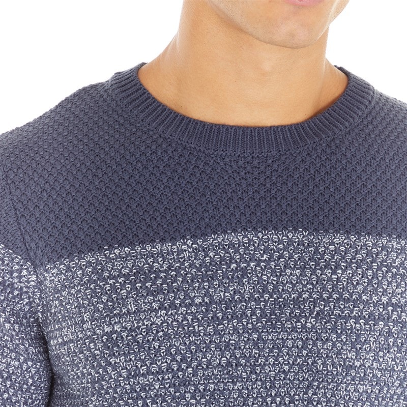 Mens Cameron Crew Neck Jumper Navy - Image 3