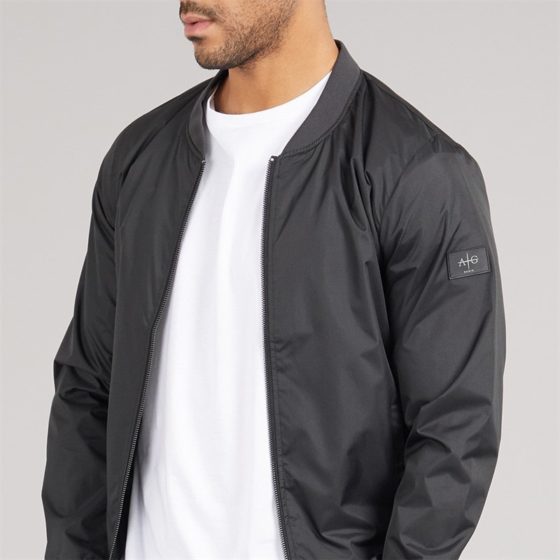 Mens Veste Bomber Jacket Black - Image 3