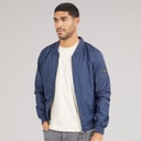 Mens Veste Bomber Jacket Navy