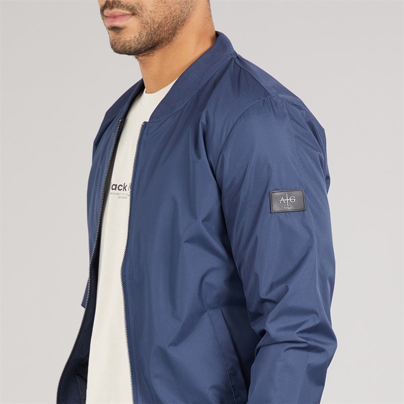 Mens Veste Bomber Jacket Navy - Image 3