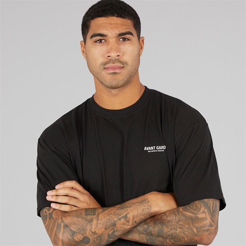 Mens Creatives T-Shirt Black - Image 3