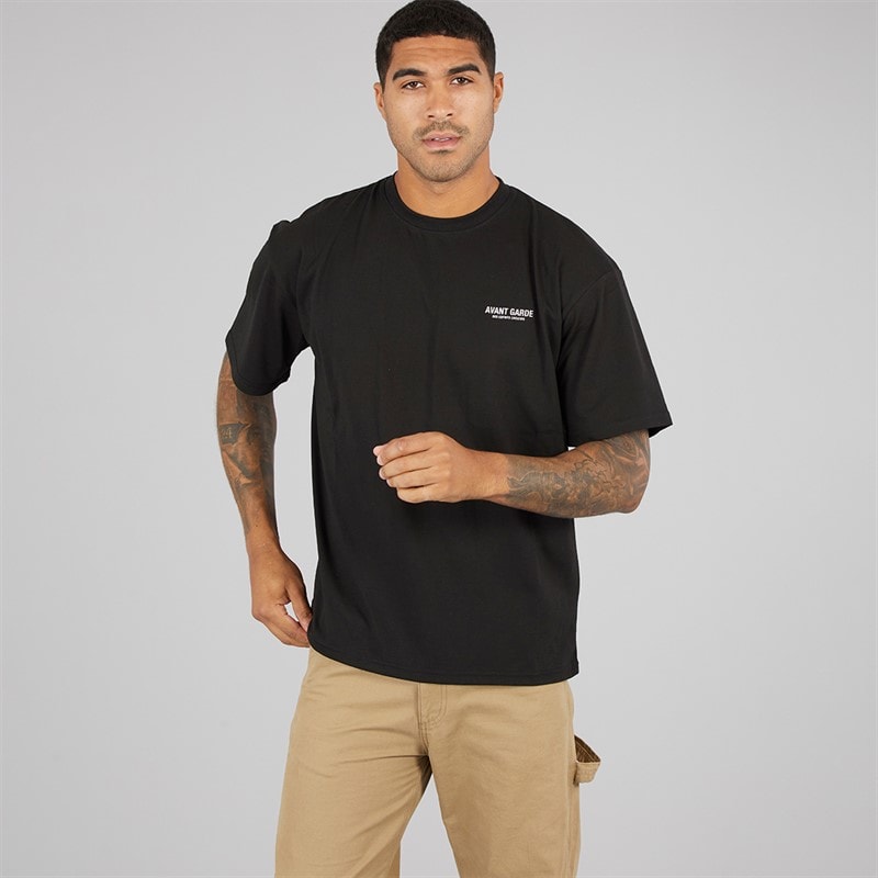 Mens Creatives T-Shirt Black - Image 5