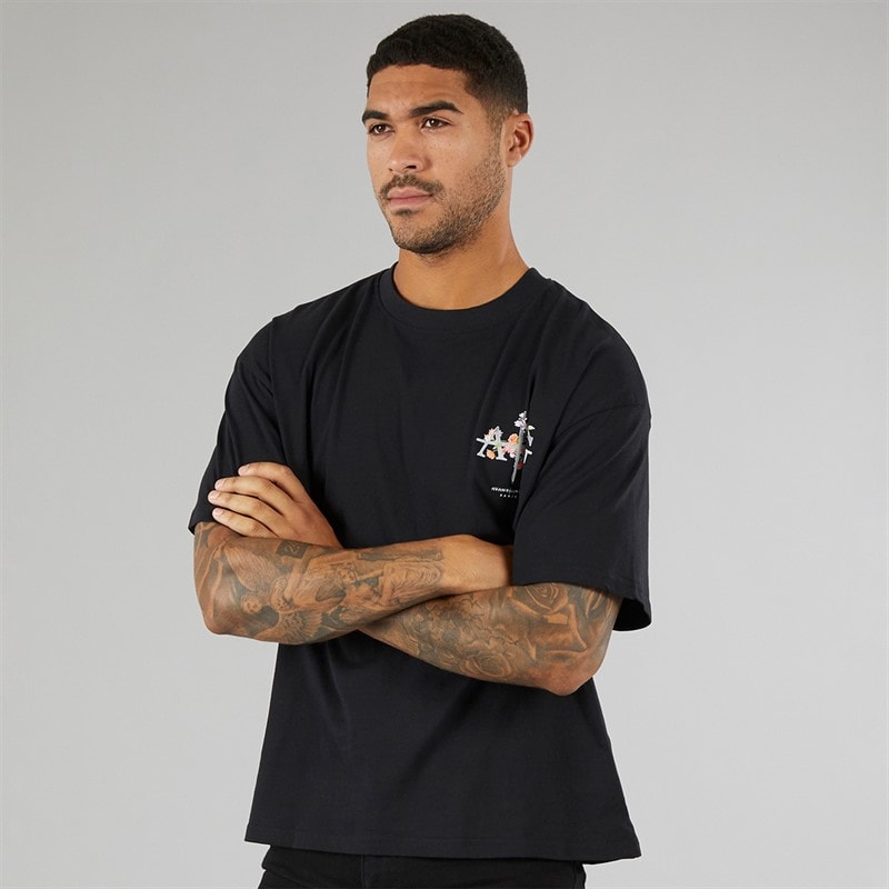 Mens Gradient T-Shirt Black - Image 2