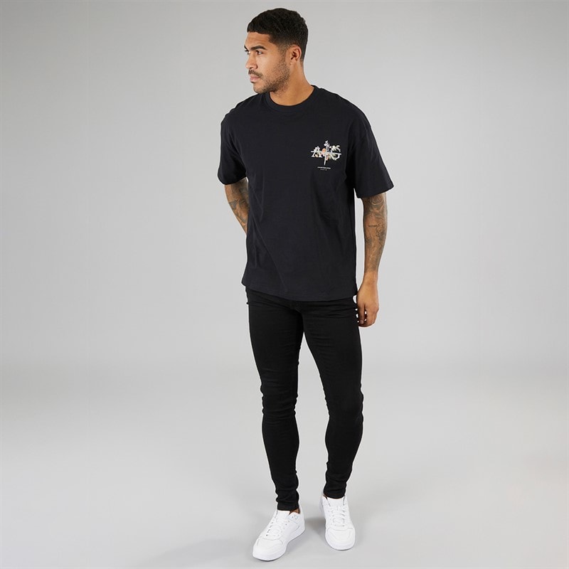 Mens Gradient T-Shirt Black - Image 4