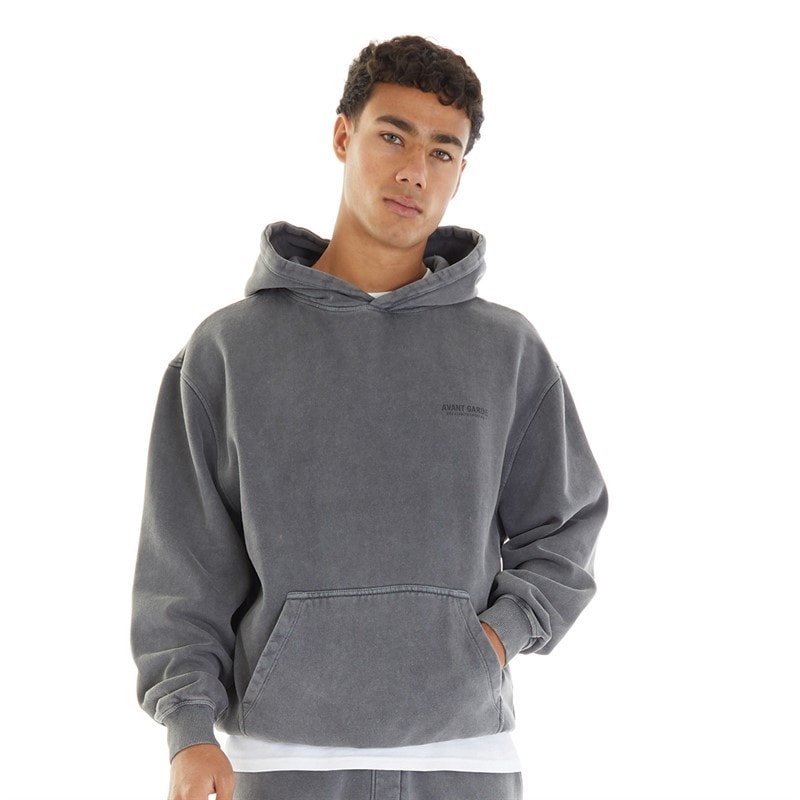 Mens Creatives Pigment Dye Hoodie Steel - Image 2