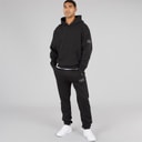 Mens Badge Tracksuit Black