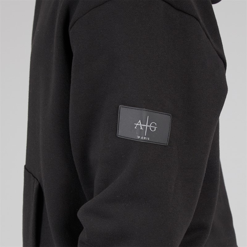 Mens Badge Tracksuit Black - Image 3