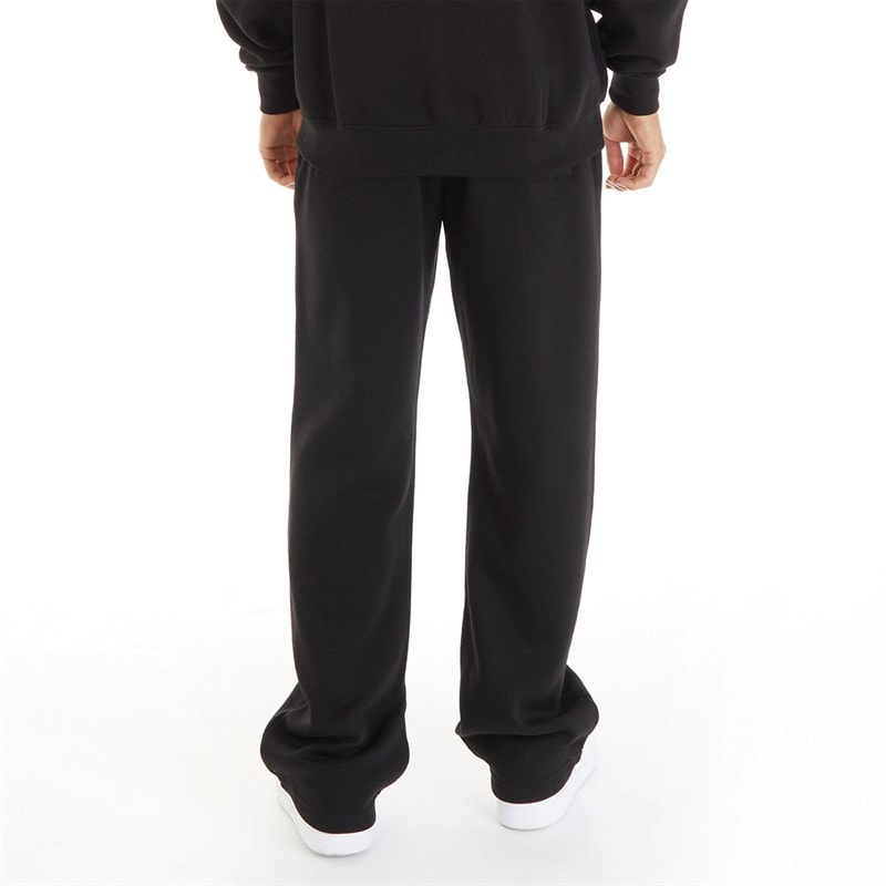 Mens Straight Leg Joggers Black - Image 2