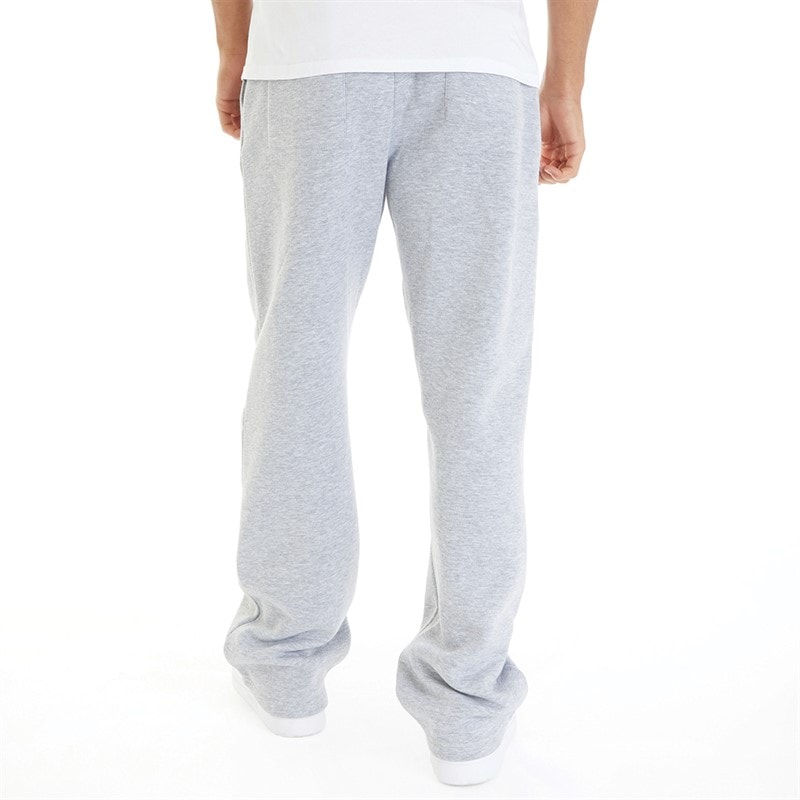 Mens Straight Leg Joggers Light Grey Marl - Image 2