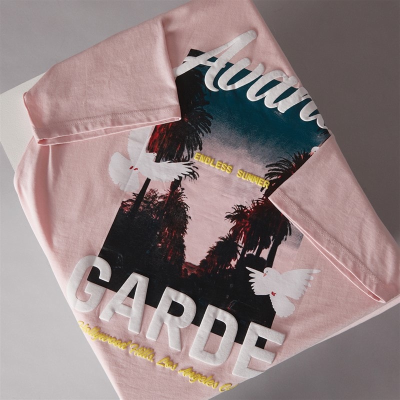 Mens Endless T-Shirt Pink - Image 5
