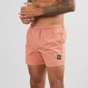 Mens Farris Crinkle Swim Shorts Burnt Orange