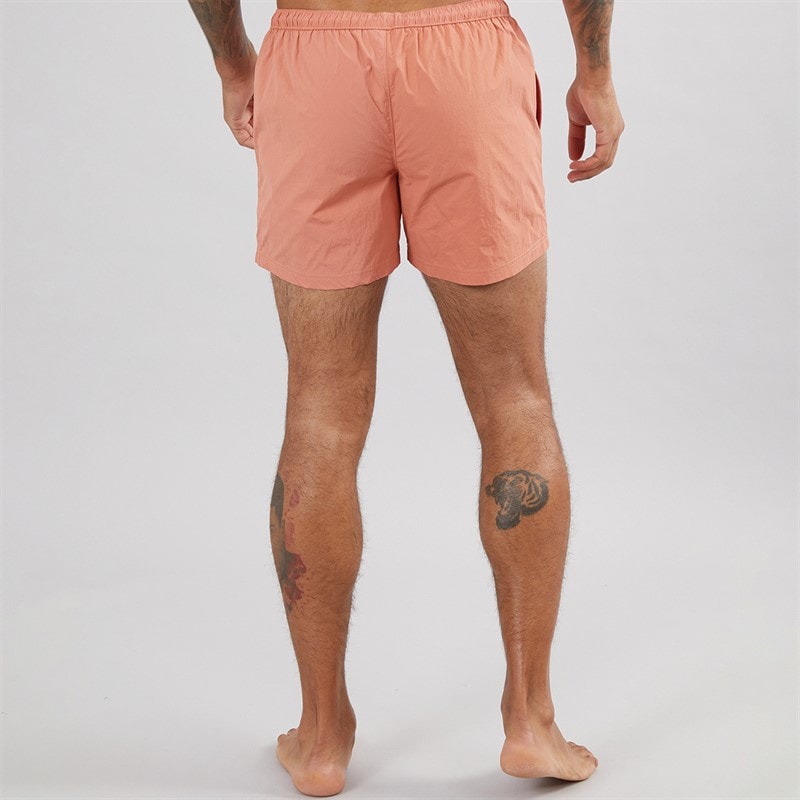 Mens Farris Crinkle Swim Shorts Burnt Orange - Image 2