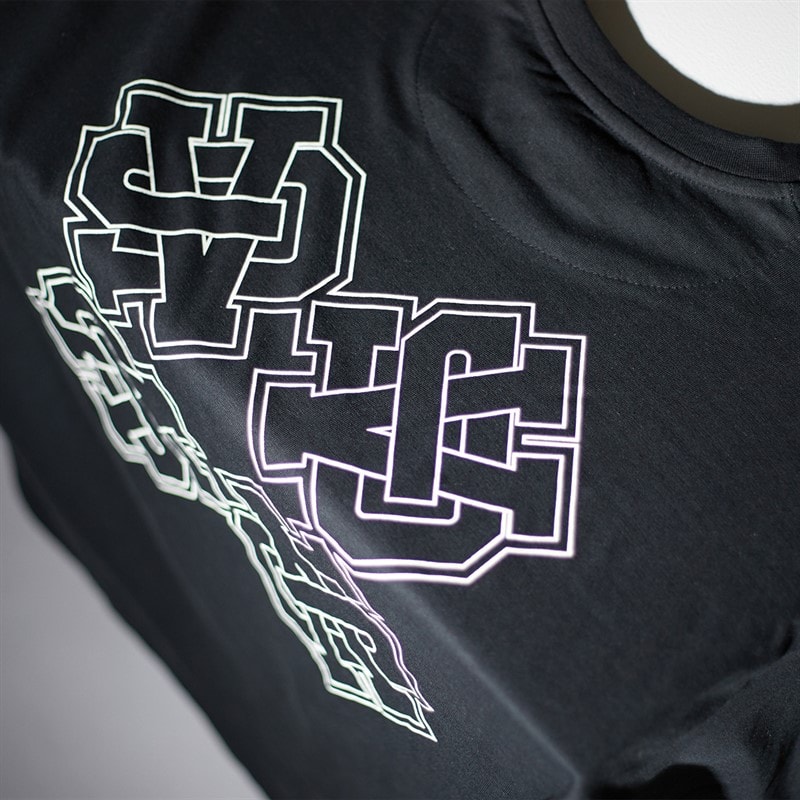 Mens Emblem T-Shirt Black - Image 3
