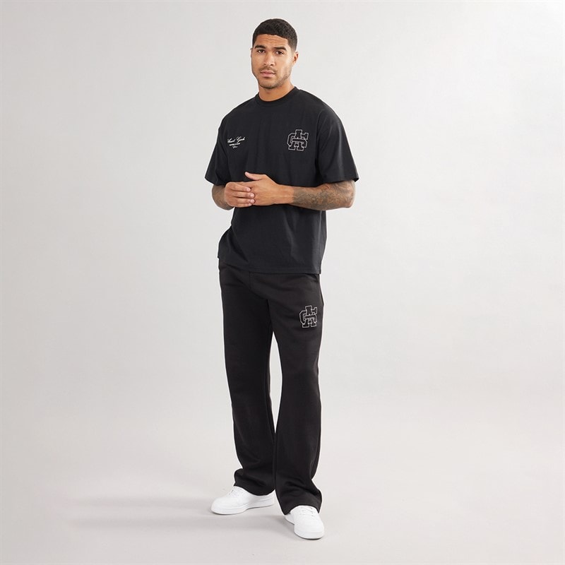 Mens Emblem T-Shirt Black - Image 4