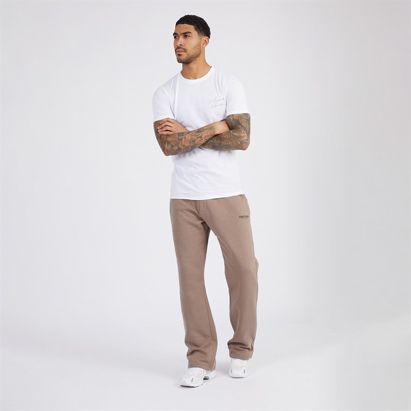 Mens Straight Leg Joggers Mink - Image 3