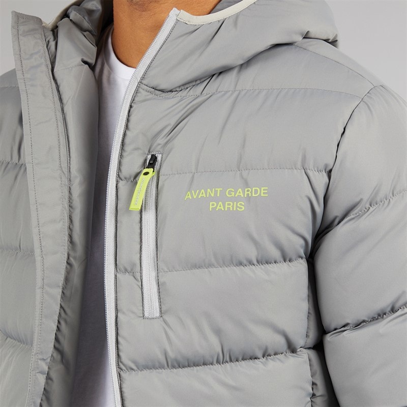 Mens Thor Puffer Jacket Slate - Image 3