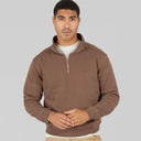 Mens Vespa 1/4 Zip Sweatshirt Mink