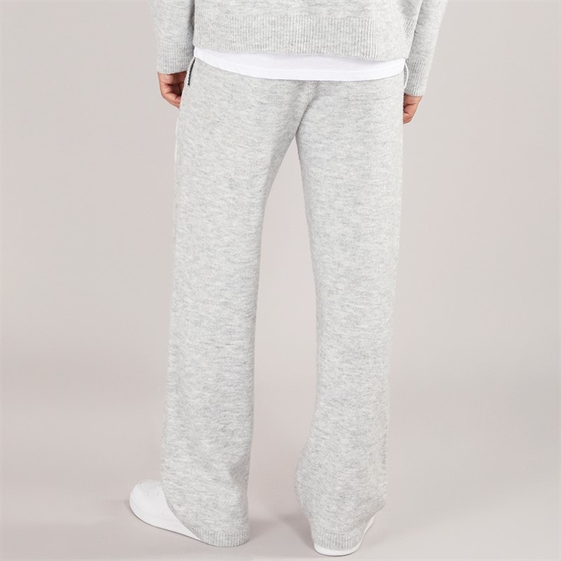 Mens AG Brushed Knit Joggers Light Grey Marl - Image 2