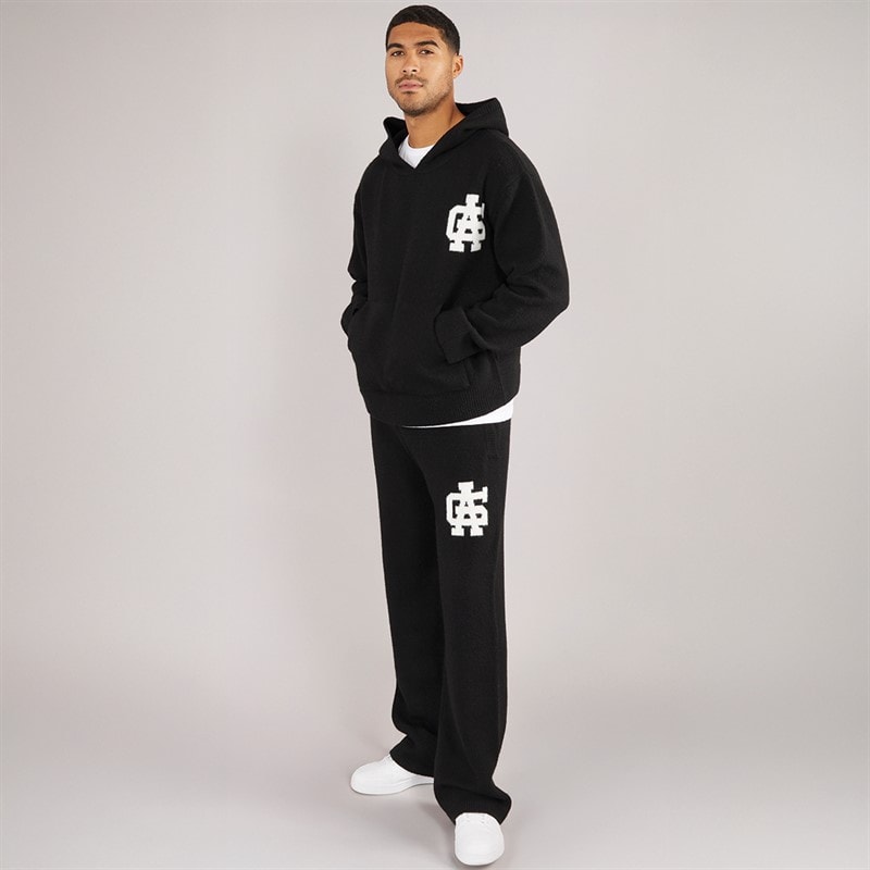 Mens AG Brushed Knit Joggers Black - Image 3