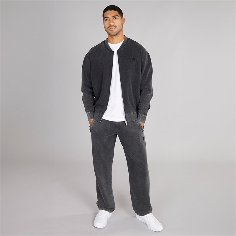 Mens Caster Bomber Jacket Washed Black - Image 4