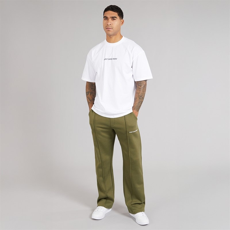 Mens Lowell Open Hem Joggers Khaki - Image 4