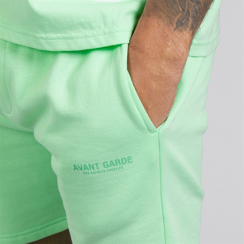Mens Creatives T-Shirt And Shorts Set Spearmint - Image 5