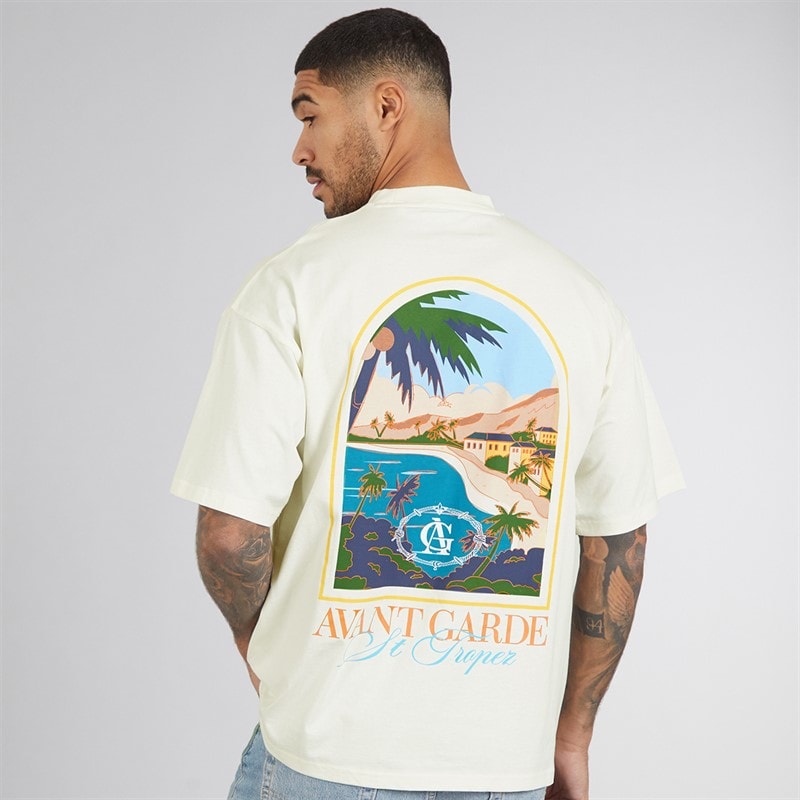 Mens Terrain T-Shirt Off White - Image 3