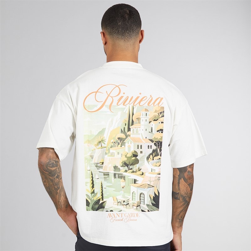 Mens Scape T-Shirt Off White - Image 3
