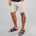 Mens Rustic Linen Shorts Ecru