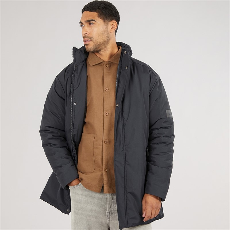 Mens Chapelle Padded Mac Black - Image 1