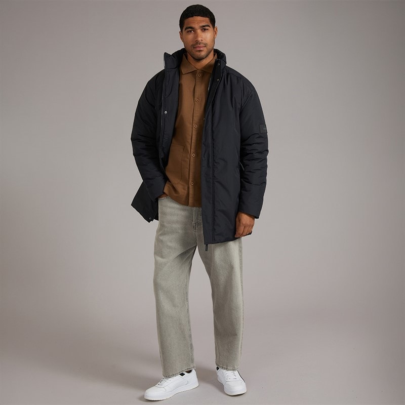 Mens Chapelle Padded Mac Black - Image 4