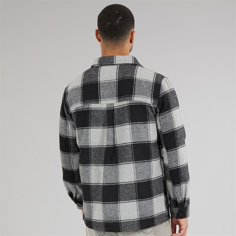 Mens Hollis Shacket Black/Grey - Image 2