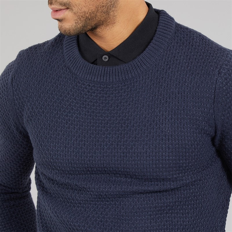 Mens Ciel Crew Neck Jumper Navy - Image 3