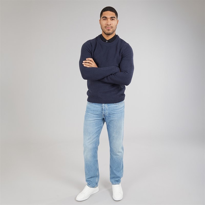 Mens Ciel Crew Neck Jumper Navy - Image 4