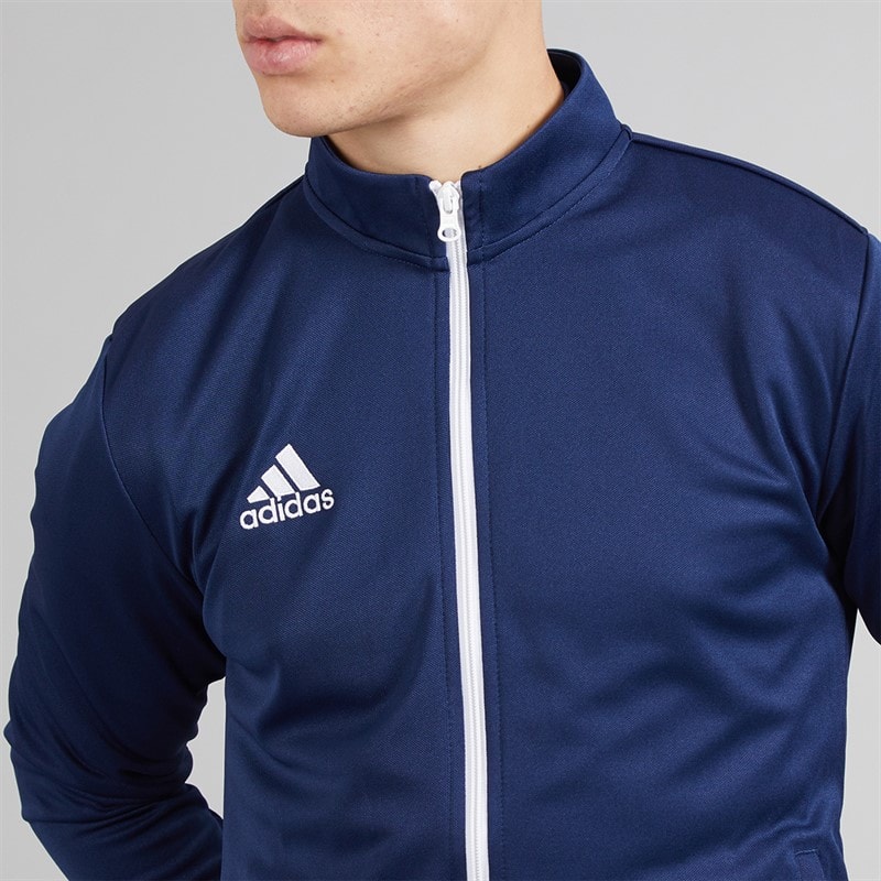 Mens Entrada 22 Poly Training Jacket Team Navy Blue - Image 3