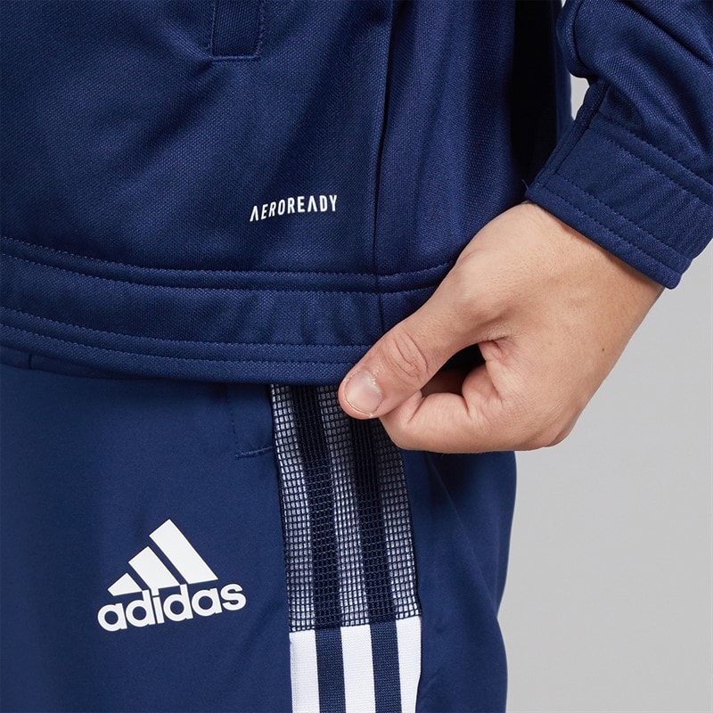 Mens Entrada 22 Poly Training Jacket Team Navy Blue - Image 5