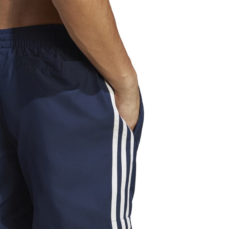 Mens Adicolor 3-Stripes Swimming Shorts Navy Indigo/White - Image 5