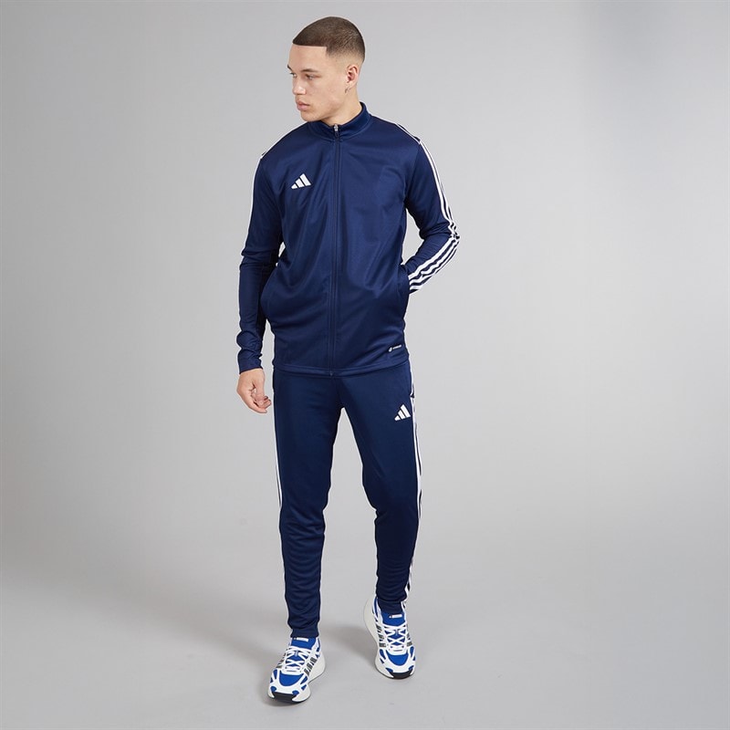 Mens Tiro 23 Track Jacket Team Navy Blue/White - Image 4