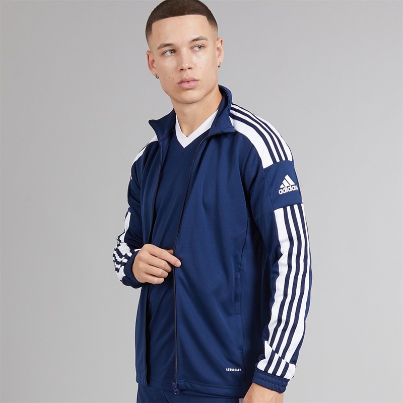 Mens Squadra 21 Track Jacket Navy/White - Image 3