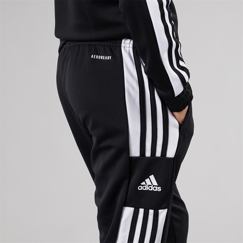 adidas Junior Boys Squadra 21 Track Pants Black/White - Image 3