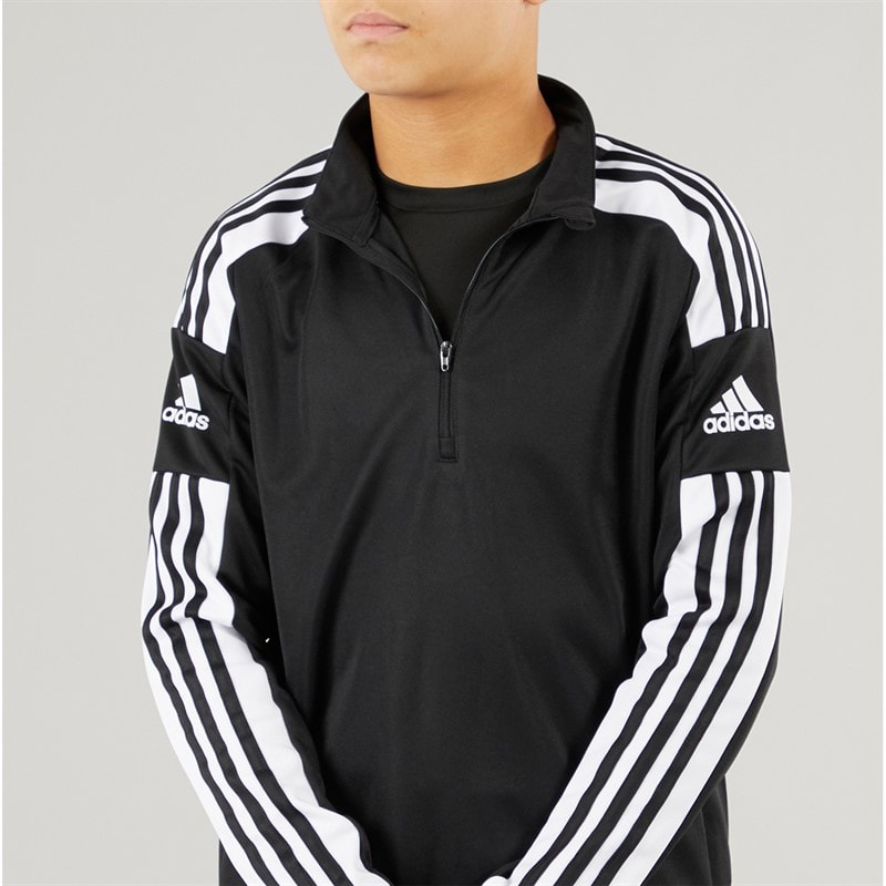 Junior Boys Squadra 21 1/4 Zip Training Top Black/White - Image 3