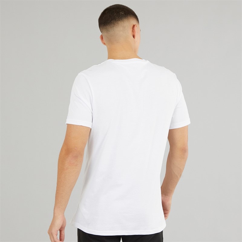 Mens Comfort Flex Cotton Three Pack Crew Neck T-Shirts White - Image 2