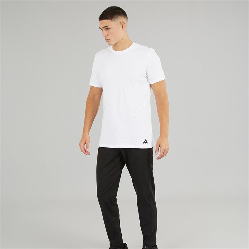 Mens Comfort Flex Cotton Three Pack Crew Neck T-Shirts White - Image 3