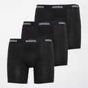 Mens Cotton Stretch Three Pack Boxer Briefs Black/Black/Black