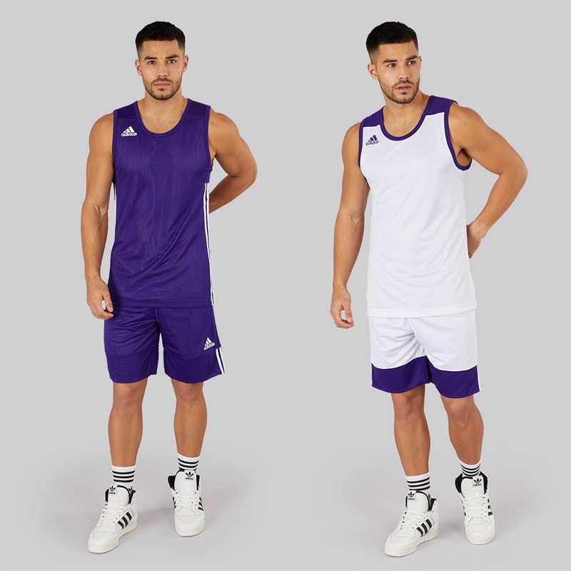 Mens 3G Speed Reversible Basketball Shorts Collegiate Purple/White - Image 4