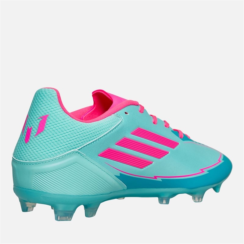 Mens F50 League Messi La Vida Tropical Pack FG/MG Firm/Multi Ground Football Boots Flash Aqua/Lucid Pink/Lucid Cyan - Image 5