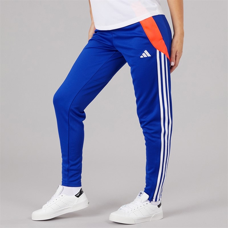 adidas Womens Tiro 24 Training Track Pants Lucid Blue/App Solar Red/White
